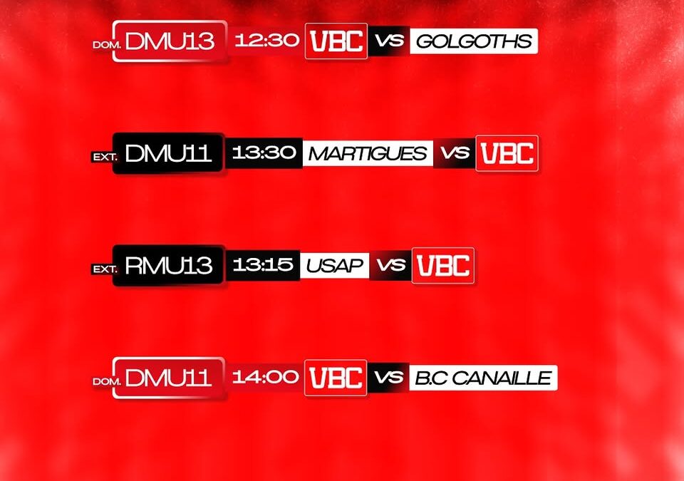 Un nouveau week-end de compétition